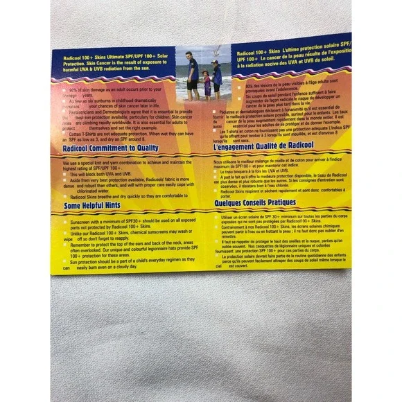 NWT Radicool Skins Girls 2 Sun Protection Rash Guard Swim Shirt Top - Picture 7 of 7